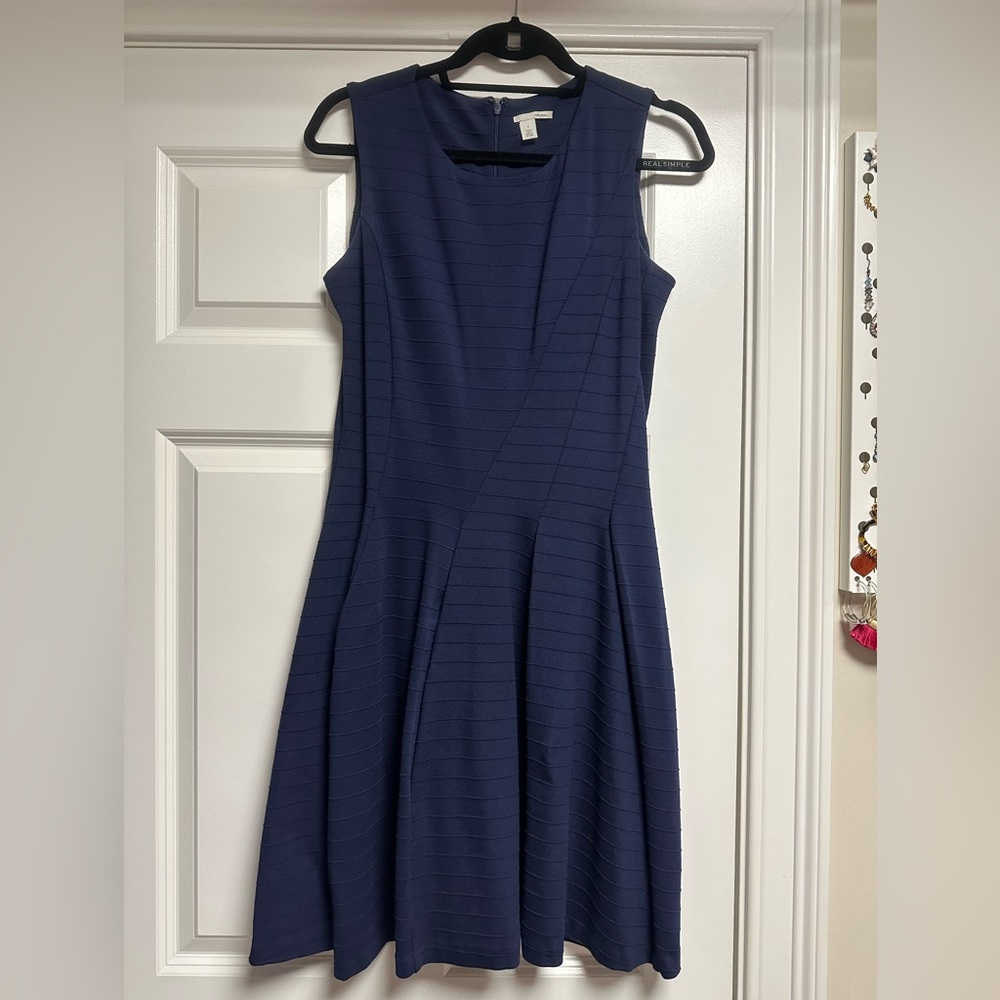 Halogen navy blue swing dress size S